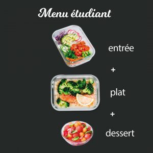 Menu étudiant - Lundi 8 septembre